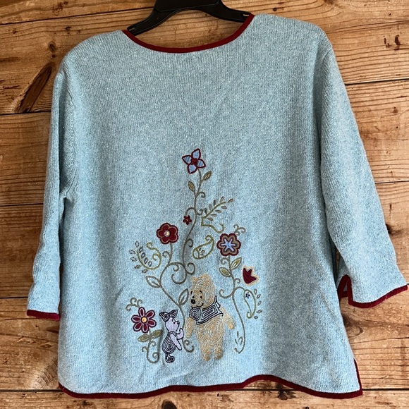 Winnie the Pooh & Piglet Embroidered Cardigan sweater - Picture 3 of 10